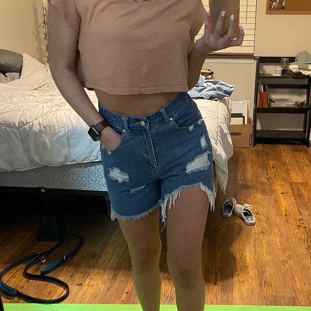Denim Cut-Off Shorts